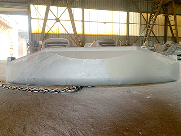 Zunhua Shengjian Fanrong Machinery Co., Ltd. achève la livraison d'échantillons de contrepoids arrière pour les mini-excavatrices d'un nouveau client